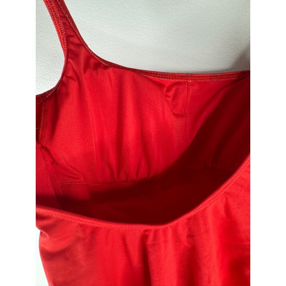 Coach Women’s One Piece Swimsuit Bathing Suit Authentic Signature Red Sz XS NEW - Picture 6 of 14